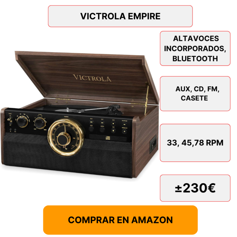 Victrola-Empire,-6-In-1-Tocadiscos-Bluetooth,-Color-Café