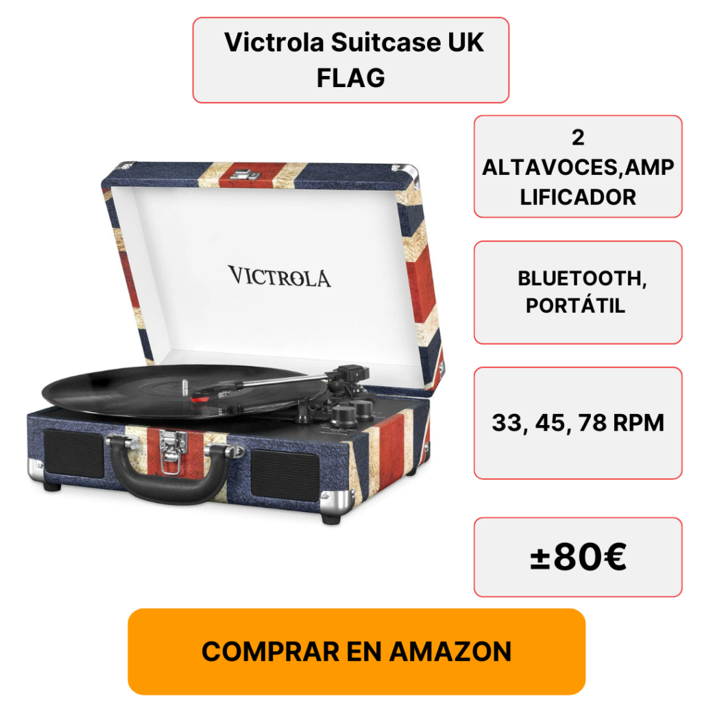 Victrola- Suitcase- UK- FLAG